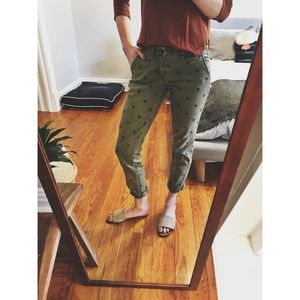 Anthropologie Pilcro Pants Army Green